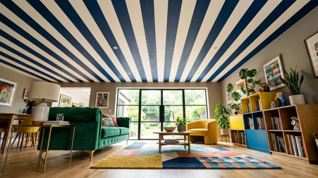 15 Striped Ceiling Ideas to Master the FunHaus Aesthetic
