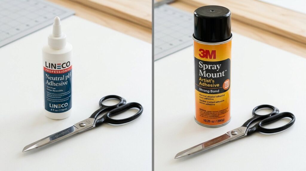 An organized display of various industrial adhesive brand containers for construction and repair projects.