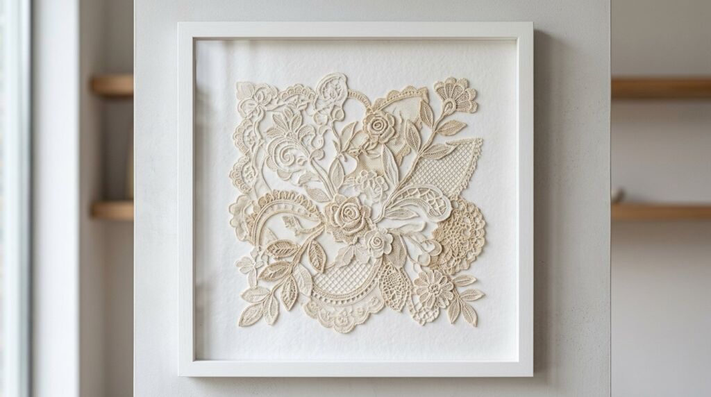 A detailed artistic creative collage featuring vibrant textures and mixed media elements.