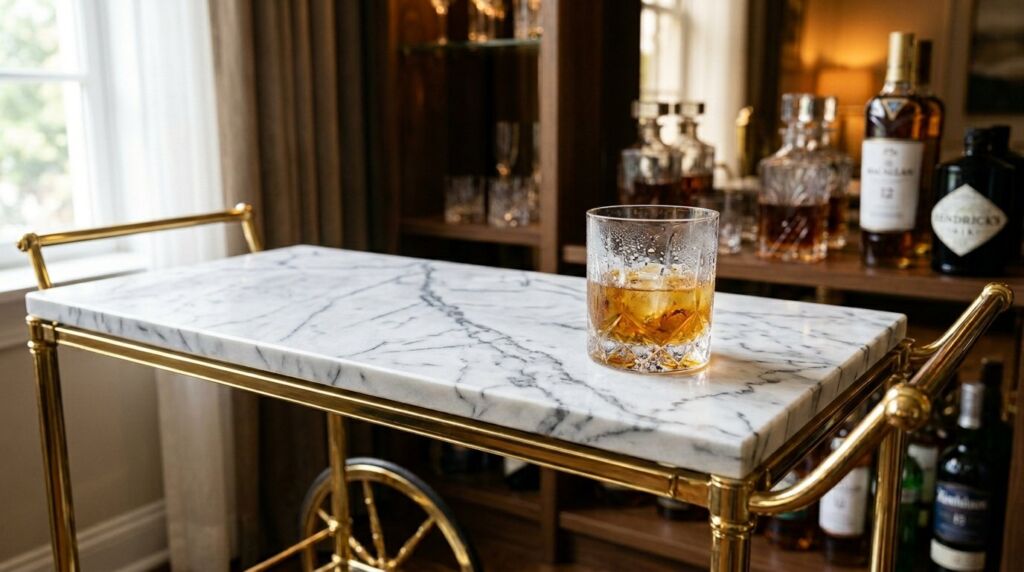 Image related to Marble slab on gold cart 363d7671d1