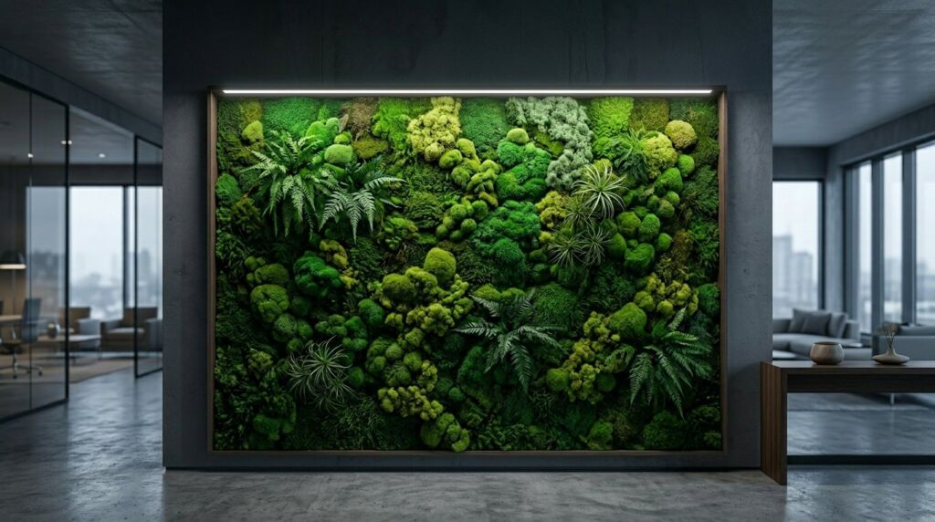 A glowing LED light strip emitting soft colorful light for interior ambient home decoration.